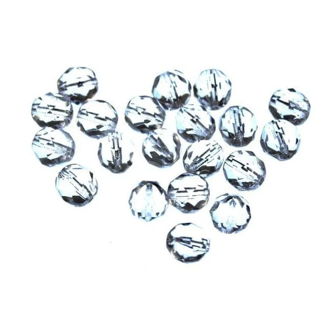 Dry Creek Glass Beads 8MM Clear Qty 20