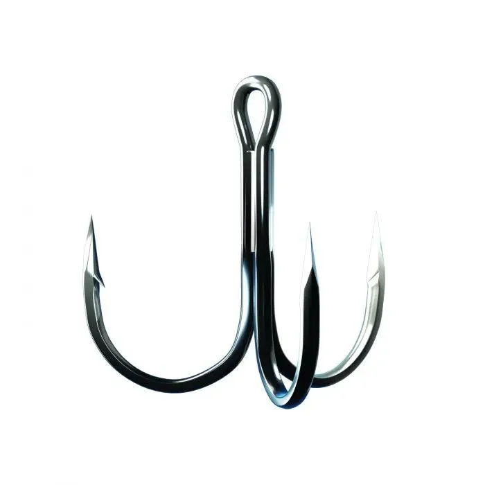 Eagle Claw Trokar 3X Strong Round Bend Treble