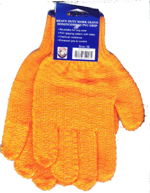 Gloves - Orange Vinyl Coated Gloves (Pair)