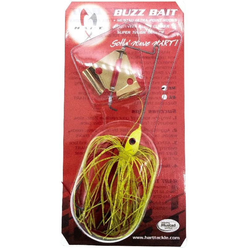 Hart Tackle 41-350 1/4  Bleading Hear BuzzBait Gold with Holes Chart