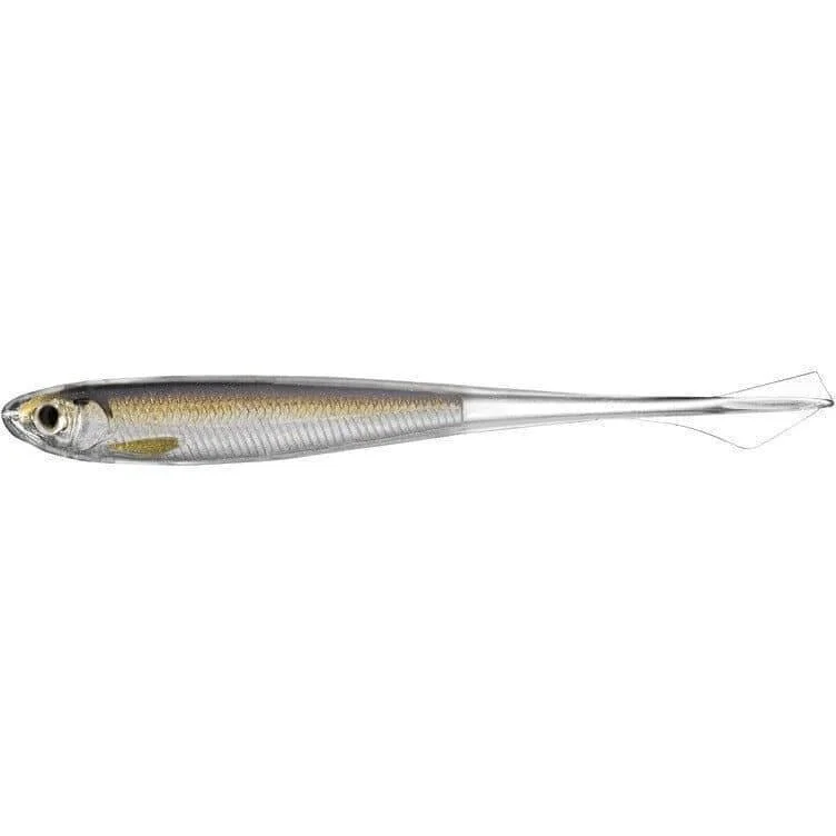 LiveTarget ICT Ghost Tail Minnow- Drop Shot, 3 3/4 ", Silver/Brown