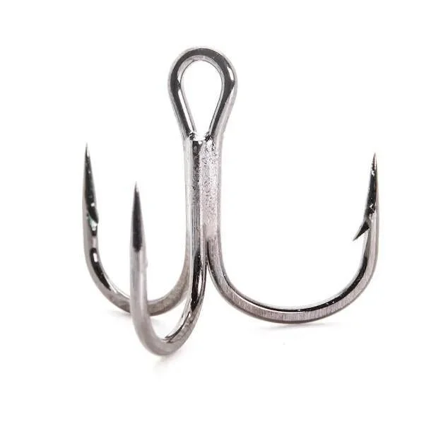 Mustad Elite Round Bend Treble Hook - 2X Short Black Nickel (11 Pk)