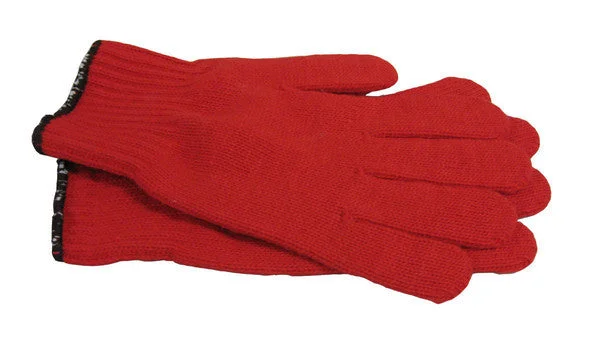 Gloves - Red 100% Nylon Work Gloves