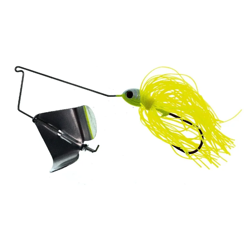 Red River Tackle 3/8 oz. Buzz Beater White/Chart Head, Red Eye, Chart Skirt