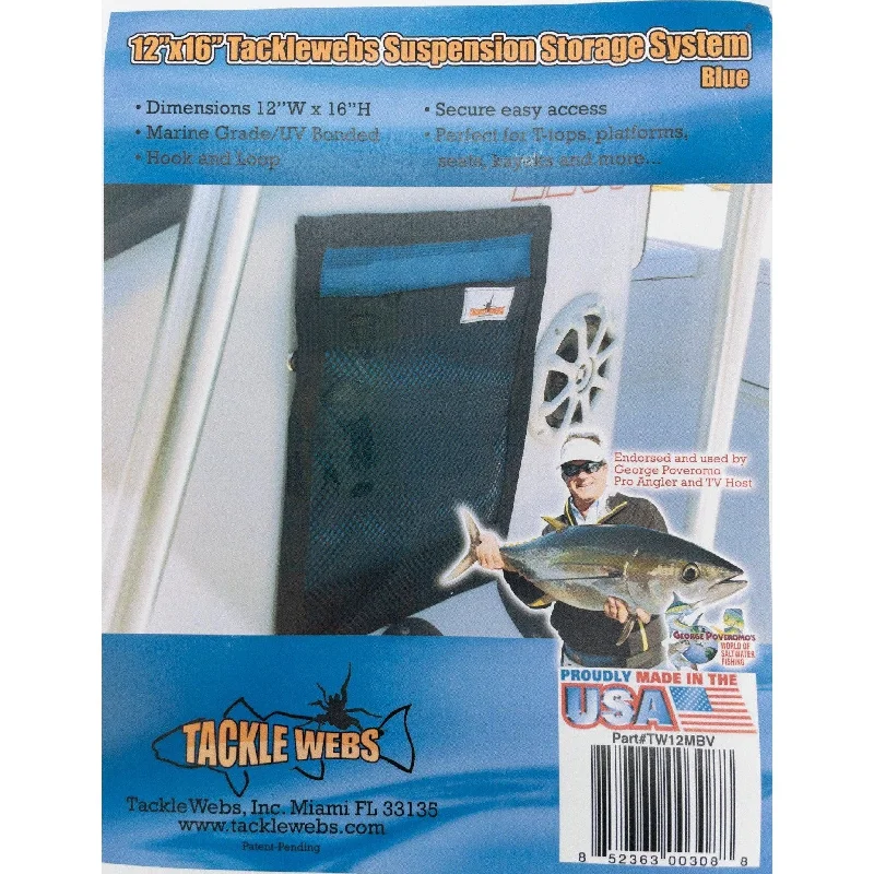 TackleWebs 12" X 16" (Marine Blue) HOOK & LOOP