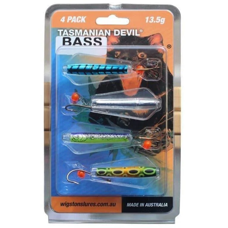 Wigston Lures Tasmanian Devil Bass 13.5g 4 Pack