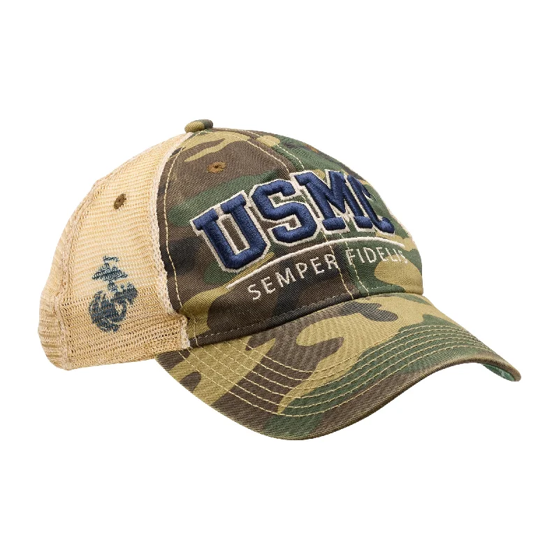 Cap YOUTH - USMC Semper Fi camo