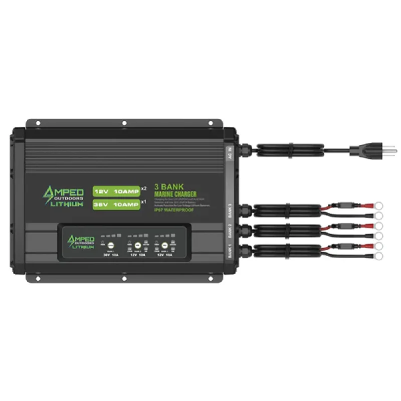 Amped Outdoors On-Board Charger - 3 Bank 12v/36v