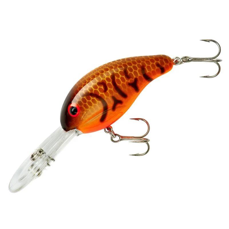 B300-04 Bandit Double Deep Diver, 0.25 - Crawfish-Orange Belly