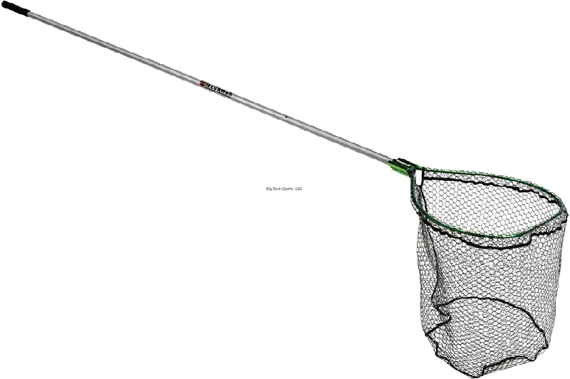 Beckman Landing Net Coated 4ft-7ft Extendable Handle Green/Silver 22in X 26in2 Piece BN2226C-43