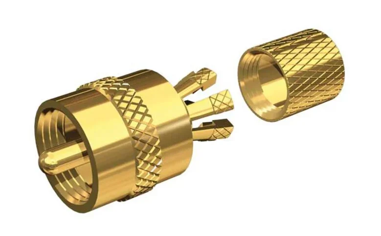 Gold-Plated Center-Pin Connector, RG-8X or RG-58/AU Coax PL-259