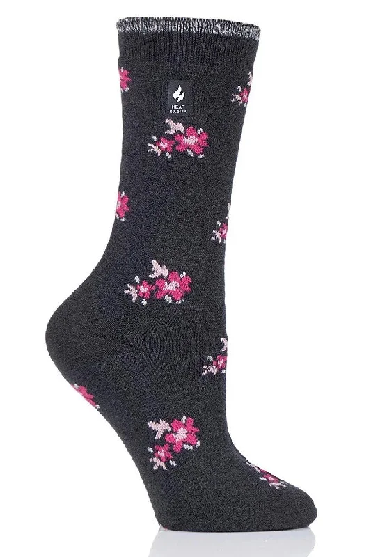 Heat Holders Women's Ultra Lite Floral Socks