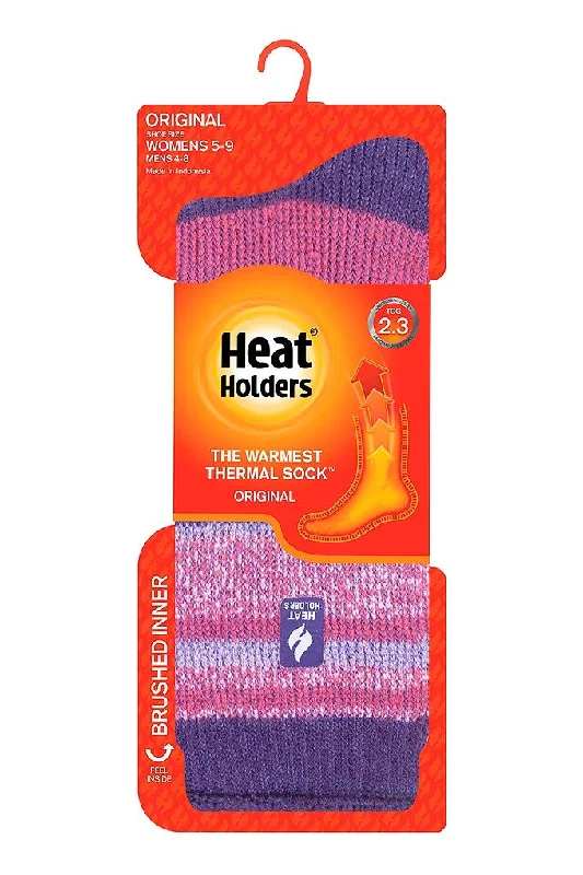 Heat Holders Women's Yasmine Multi Twist Stripe Socks