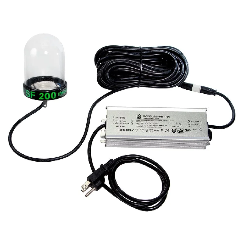 Hydro Glow LED Underwater Dock Light - 200W - 50' Cord - Green