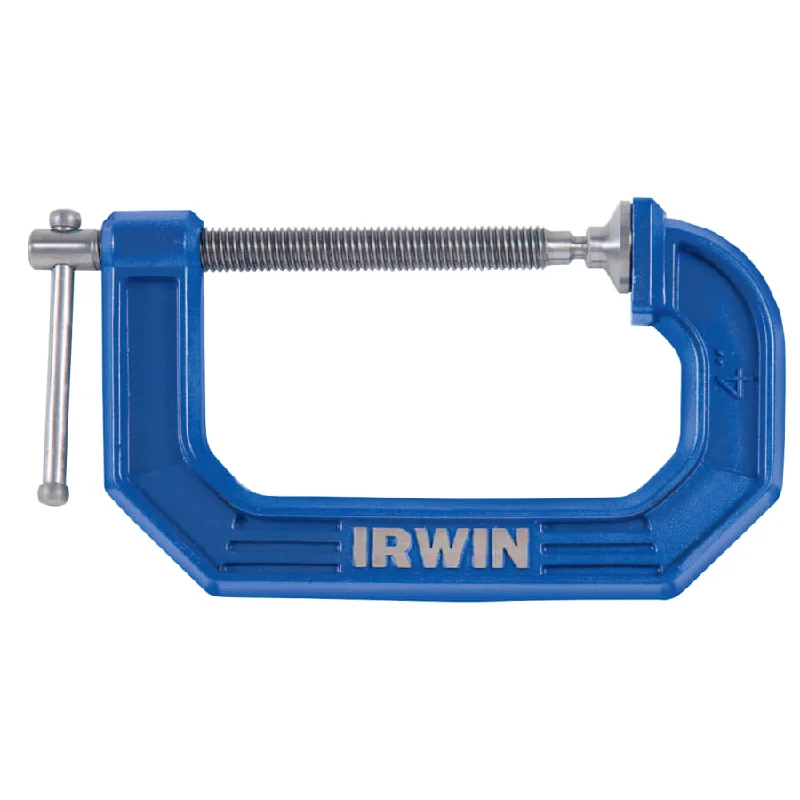 Irwin - C-Clamp, 1-5/16" Throat Depth, 2" Opening, Blue