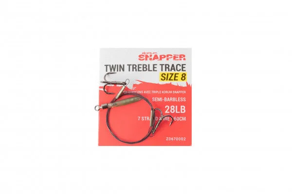 Korum Snapper Twin Treble Traces