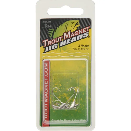 Leland's Trout Magnet Replacement Jig Heads - 5 Piece Pack, Nickel