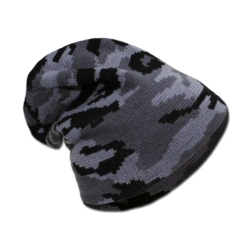 Beanie Hat dark camo