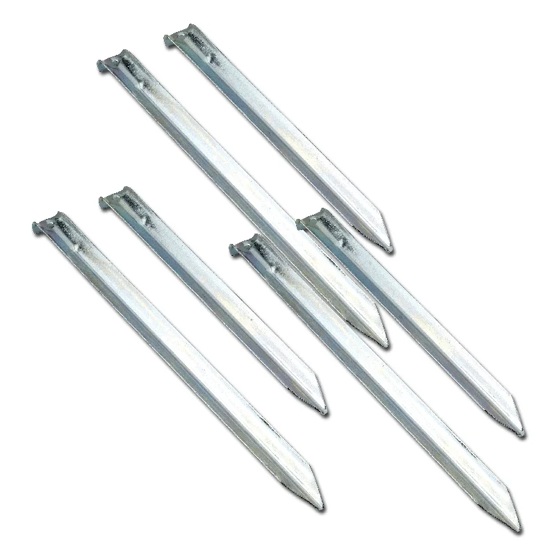 Steel Tent Stakes V-Peg 6 Pack