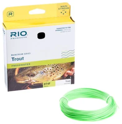 RIO Mainstream Trout Double Taper Lines, Lemon Green