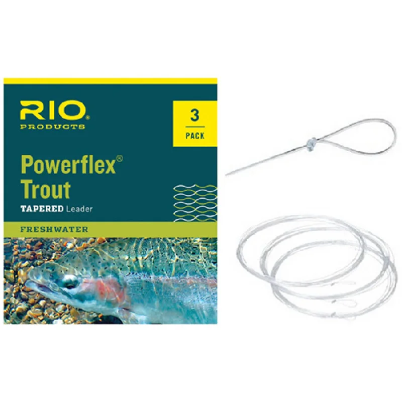 RIO Powerflex Trout Leaders - 3 Pack, 3X