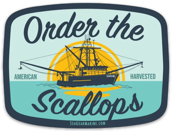 Sea Gear Order The Scallops Magnet