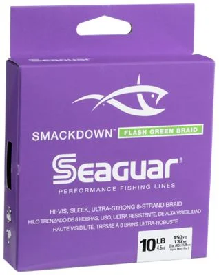 Seaguar Smackdown Braided Line - Flash Green - 50lb