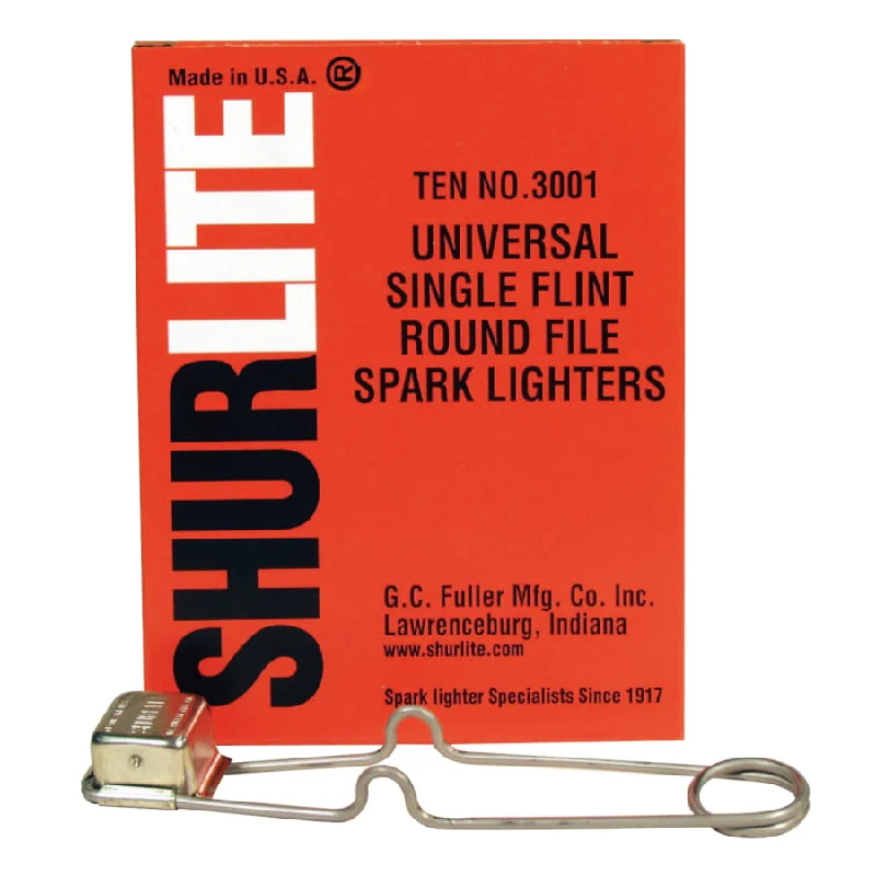 Shurlite - Spark Lighter, Universal Single-Flint Round Lighter