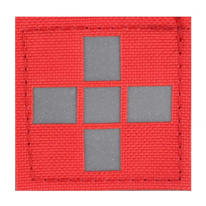 Patch Red Cross Large /silver reflex